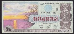 1983 9 MART ÇEYREK BİLET - E SERİSİ