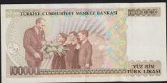 7.Emisyon 2.Tertip 100000 Lira D83 772121 Çok Temiz+