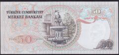 6.Emisyon 1.Tertip 50 Lira H45 012001 Çilaltı Çil