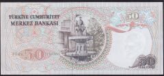 6.Emisyon 1.Tertip 50 Lira H45 0120XX Çilaltı Çil