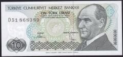 7.Emisyon 2.Tertip 10 Lira D51 868389 Çil