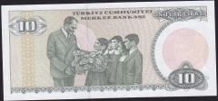 7.Emisyon 2.Tertip 10 Lira D51 868389 Çil