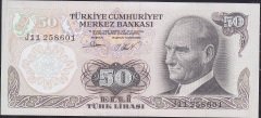 6.Emisyon 2.Tertip 50 Lira J11 258601 Ççt +