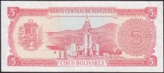 Venezuela 5 Bolivares 1989 Çok Temiz + Pick70b