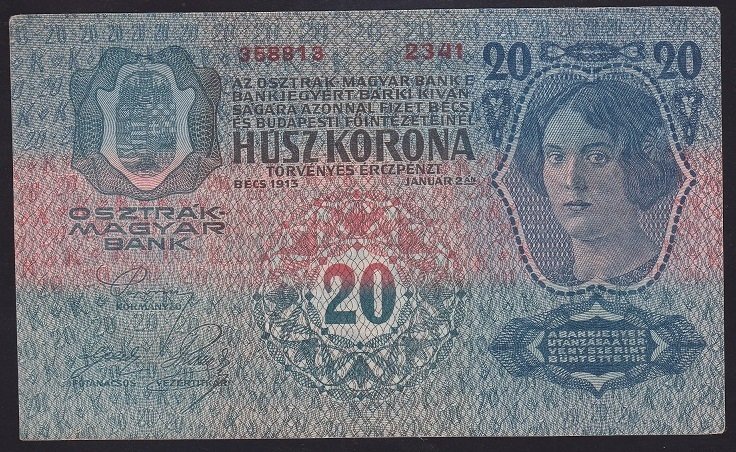 AVUSTURYA MACARİSTAN 20 KRON 1913 ÇÇT ÇİLALTI