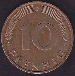 Almanya 10 Pfennig 1990 D
