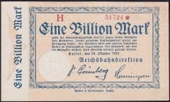 Almanya 1 Milyar Mark 1923 Çilaltı Çil