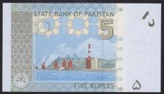 Pakistan 5 Rupees 2009 Çil Pick 53b