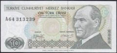 7.Emisyon 1.Tertip 10 Lira A64 313239 Çilaltı