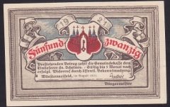 ALMANYA 25 PFENNİNG NOTGELD 1921 ÇİLALTI
