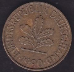 Almanya 10 Pfennig 1990 F