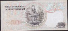 6.Emisyon 1.Tertip 50 Lira H31 346773 Çok Temiz+
