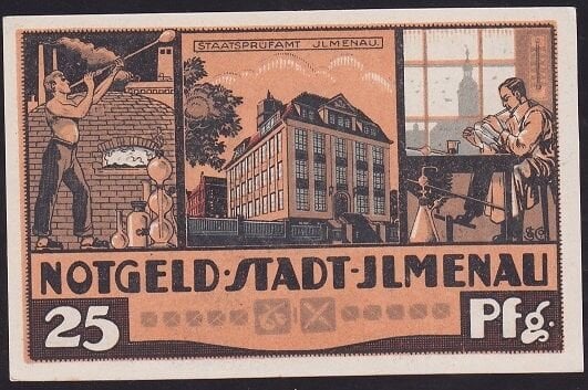 Almanya 25 Pfennig Notgeld 1921 Çil