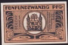 Almanya 25 Pfennig Notgeld 1921 Çil
