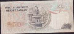 6.Emisyon 2.Tertip 50 Lira J04 605151 Çok Temiz