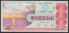 1983 9 MART YARIM BİLET - Y SERİSİ