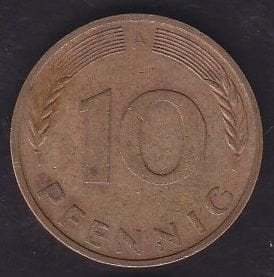 Almanya 10 Pfennig 1990 A