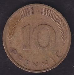 Almanya 10 Pfennig 1990 A