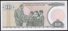 7.Emisyon 2.Tertip 10 Lira D39 096208 Çil