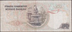 6.Emisyon 2.Tertip 50 Lira J02 563771 Çok Temiz