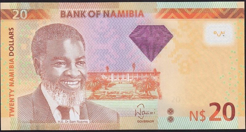 Namibya 20 Dolar 2013 Çil Pick 12b