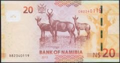 Namibya 20 Dolar 2013 Çil Pick 12b