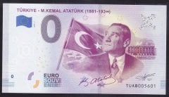 TÜRKİYE - MUSTAFA KEMAL ATATÜRK 0 EURO 2019 ÇİL eski kağıt para fiyatları