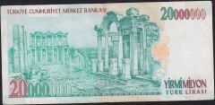 7.Emisyon 20 000 000 Lira H24 276955 Çok Temiz