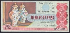 1983 28 ŞUBAT YARIM BİLET - Z SERİSİ