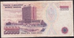 7.Emisyon 1.Tertip 20000 Lira E54 612682 Temiz