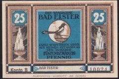 Almanya 25 Pfennig Notgeld 1920 Çil