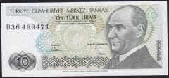 7.Emisyon 2.Tertip 10 Lira D36 499471 Çilaltı