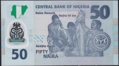 Nijerya 50 Naira 2023 Çil Polimer Pick 40m