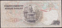 6.Emisyon 2.Tertip 50 Lira I90 516644 Çok Temiz