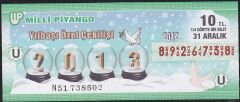 2012 31 Aralık Çeyrek Bilet - U Serisi