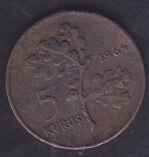 1964 Yılı 5 Kuruş