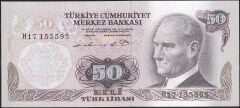 6.Emisyon 1.Tertip 50 Lira H17 155595 Çil