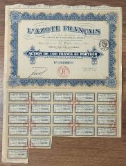 Hisse Senedi - L' Azote Français ( 42 X 31 cm )