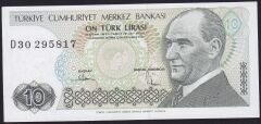 7.Emisyon 2.Tertip 10 Lira D30 295817 Çil