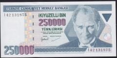 7.Emisyon 3.Tertip 250000 Lira I42 131875 Çil