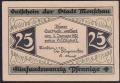 ALMANYA 25 PFENNİNG NOTGELD 1922 ÇİL