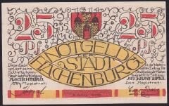 Almanya 25 Pfennig Notgeld 1921 Çil Filigranlı