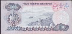 6.Emisyon 1.Tertip 1000 Lira A89 053531 Çok Çok Temiz