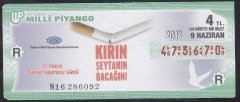 2012 9 HAZİRAN ÇEYREK BİLET - R SERİSİ