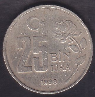 1998 YILI 25 BİN LİRA