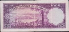 5.Emisyon 1.Tertip 1000 Lira E3 06134 Çok Temiz ( Düzeltme var )