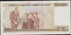 7.Emisyon 1.Tertip 100000 Lira B30 614087 Çilaltı
