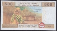 Central African States 500 Frank 2002 Çil (U) Pick 206U/d Kamerun