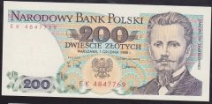 Polonya 200 Zloty 1988 ÇİL Pick 144c