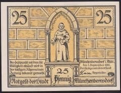 Almanya 25 Pfennig Notgeld 1921 Çil